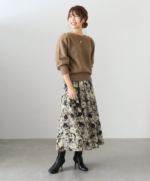 La TOTALITE（ラトータリテ）の「ラクーンプルオーバー◆（ニット/セーター・レディース・ネイビー/ブラウン・FREE）」の12枚目の写真