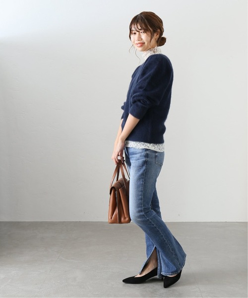 La TOTALITE（ラトータリテ）の「ラクーンプルオーバー◆（ニット/セーター・レディース・ネイビー/ブラウン・FREE）」の13枚目の写真