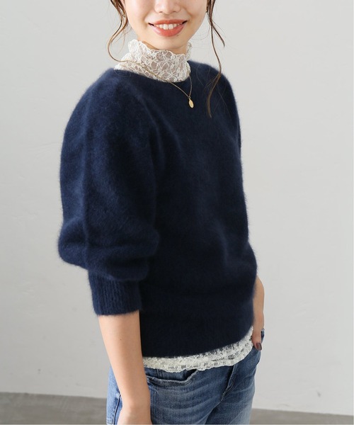 La TOTALITE（ラトータリテ）の「ラクーンプルオーバー◆（ニット/セーター・レディース・ネイビー/ブラウン・FREE）」の19枚目の写真