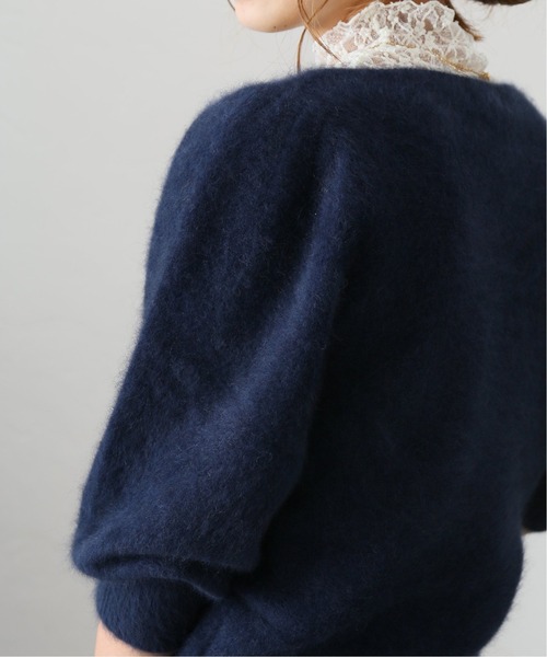 La TOTALITE（ラトータリテ）の「ラクーンプルオーバー◆（ニット/セーター・レディース・ネイビー/ブラウン・FREE）」の5枚目の写真