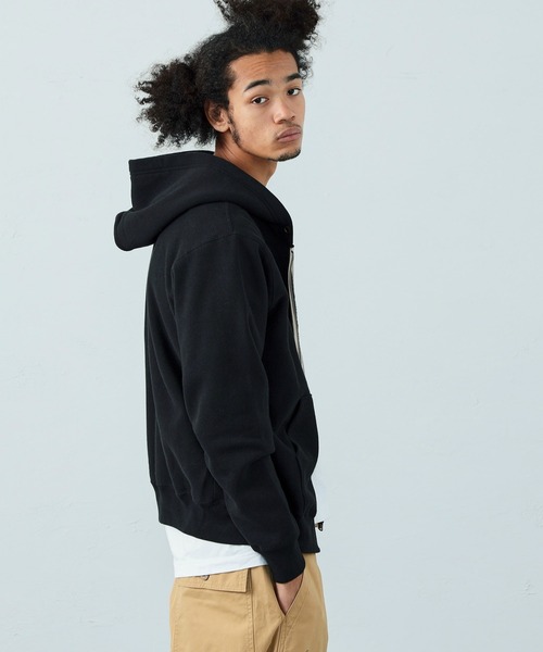 Alpha Industries（アルファインダストリーズ）の「ヴィンテージスウェットジップパーカー（パーカー・メンズ・ブラック/ヘザーグレー/ネイビー・MEDIUM/LARGE/X-LARGE）」の6枚目の写真