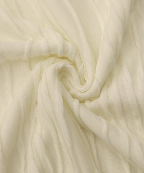 select MOCA(セレクトモカ)の「クリンクルシアーカットソー(Tシャツ/カットソー・レディース・ホワイト/ブラック/ベージュ・FREE)」の9枚目の写真