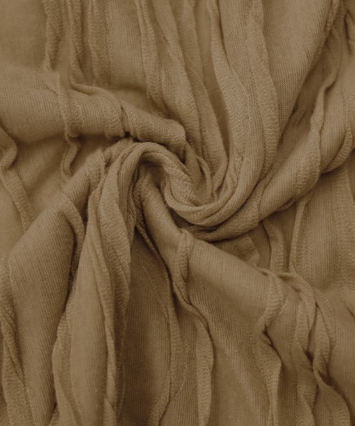 select MOCA(セレクトモカ)の「クリンクルシアーカットソー(Tシャツ/カットソー・レディース・ホワイト/ブラック/ベージュ・FREE)」の10枚目の写真