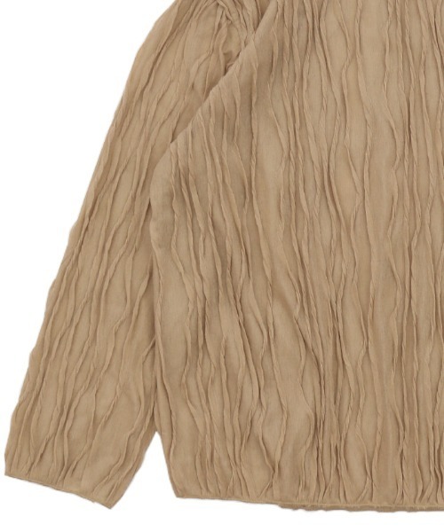 select MOCA(セレクトモカ)の「クリンクルシアーカットソー(Tシャツ/カットソー・レディース・ホワイト/ブラック/ベージュ・FREE)」の8枚目の写真