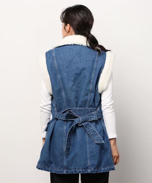 Levi's(リーバイス)の「LEVI'S(R) MADE&CRAFTED(R) FIELD SHERPA ベスト NILE BLUE(ベスト・レディース・インディゴブルー・S/M/XS)」の2枚目の写真