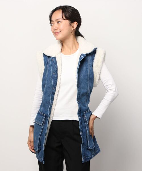 Levi's(リーバイス)の「LEVI'S(R) MADE&CRAFTED(R) FIELD SHERPA ベスト NILE BLUE(ベスト・レディース・インディゴブルー・S/M/XS)」の12枚目の写真