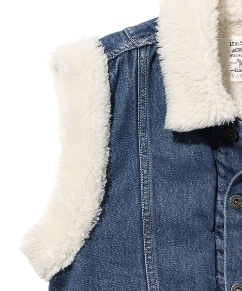 Levi's(リーバイス)の「LEVI'S(R) MADE&CRAFTED(R) FIELD SHERPA ベスト NILE BLUE(ベスト・レディース・インディゴブルー・S/M/XS)」の7枚目の写真