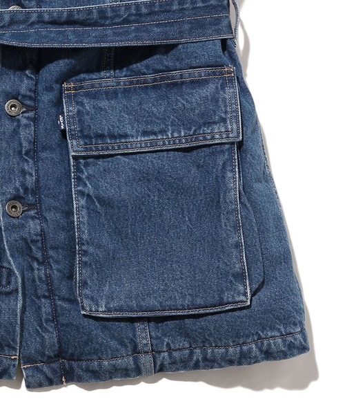 Levi's(リーバイス)の「LEVI'S(R) MADE&CRAFTED(R) FIELD SHERPA ベスト NILE BLUE(ベスト・レディース・インディゴブルー・S/M/XS)」の8枚目の写真