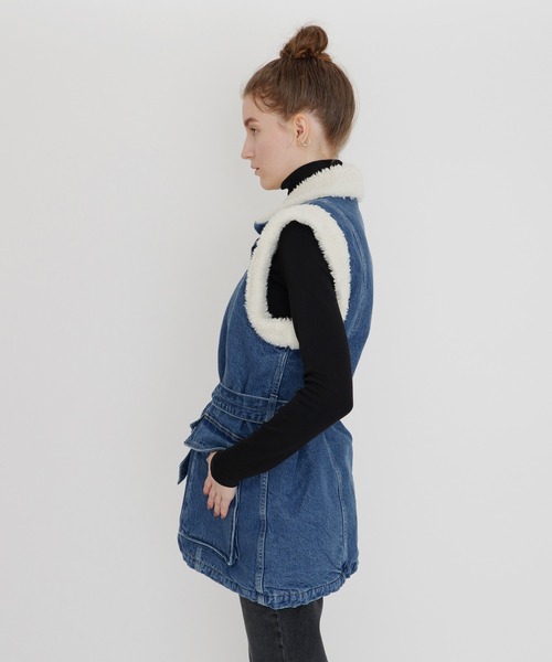 Levi's(リーバイス)の「LEVI'S(R) MADE&CRAFTED(R) FIELD SHERPA ベスト NILE BLUE(ベスト・レディース・インディゴブルー・S/M/XS)」の18枚目の写真