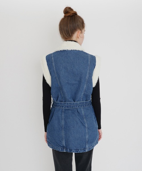 Levi's(リーバイス)の「LEVI'S(R) MADE&CRAFTED(R) FIELD SHERPA ベスト NILE BLUE(ベスト・レディース・インディゴブルー・S/M/XS)」の17枚目の写真
