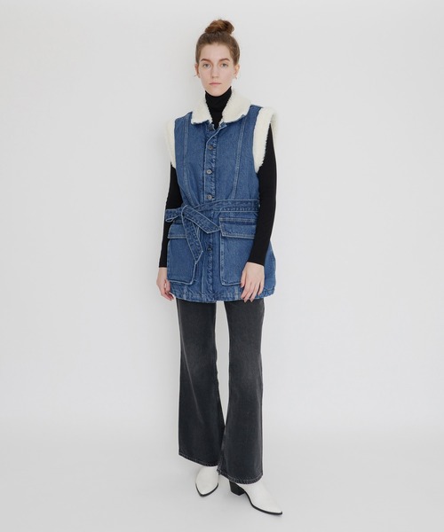 Levi's(リーバイス)の「LEVI'S(R) MADE&CRAFTED(R) FIELD SHERPA ベスト NILE BLUE(ベスト・レディース・インディゴブルー・S/M/XS)」の16枚目の写真