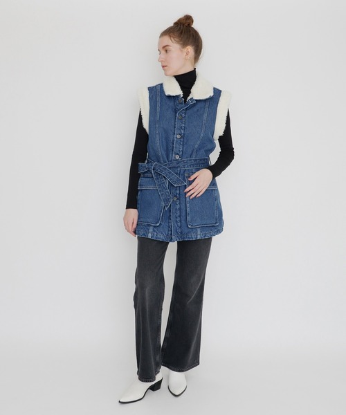 Levi's(リーバイス)の「LEVI'S(R) MADE&CRAFTED(R) FIELD SHERPA ベスト NILE BLUE(ベスト・レディース・インディゴブルー・S/M/XS)」の15枚目の写真