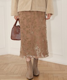 Andemiu | 【3サイズ展開】フロッキージャカードタイトスカート239368(スカート)