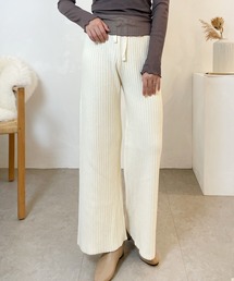 CEMONEMO | ウエストゴム リブニット パンツ(その他パンツ)