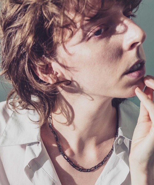 and cloud（アンドクラウド）の「Figaro Chain Necklace S（ネックレス・レディース・ブラック/シルバー/イエローゴールド・FREE）」の12枚目の写真