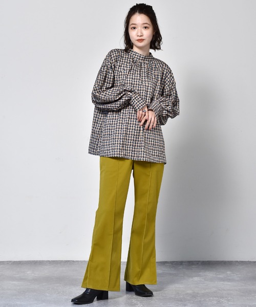 RETRO GIRL（レトロガール）の「総柄ボリューム袖ブラウス（シャツ/ブラウス・レディース・ブラウン系その他/グリーン系その他/ブルー系その他/オレンジ系その他・FREE）」の12枚目の写真