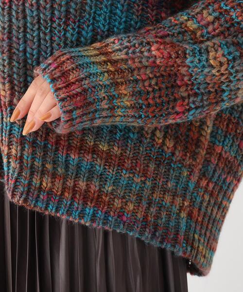 AG by aquagirl（エージーバイアクアガール）の「◆PAVONEメランジ片畦Vカーディガン【WEB限定サイズ】（カーディガン/ボレロ・レディース・ピンク系その他/ブルー系3/パープル系5・38/40）」の8枚目の写真