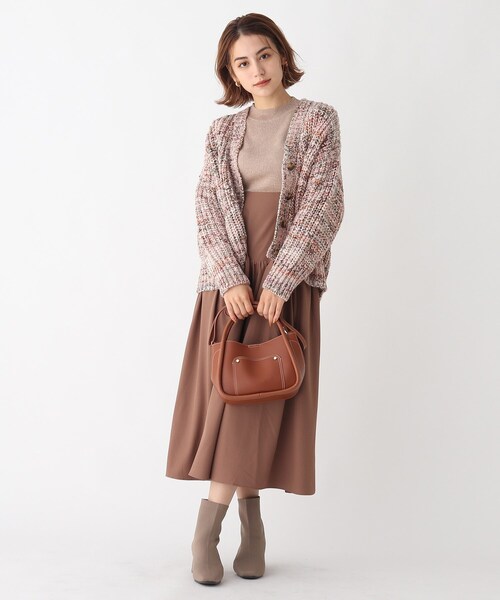 AG by aquagirl（エージーバイアクアガール）の「◆PAVONEメランジ片畦Vカーディガン【WEB限定サイズ】（カーディガン/ボレロ・レディース・ピンク系その他/ブルー系3/パープル系5・38/40）」の12枚目の写真