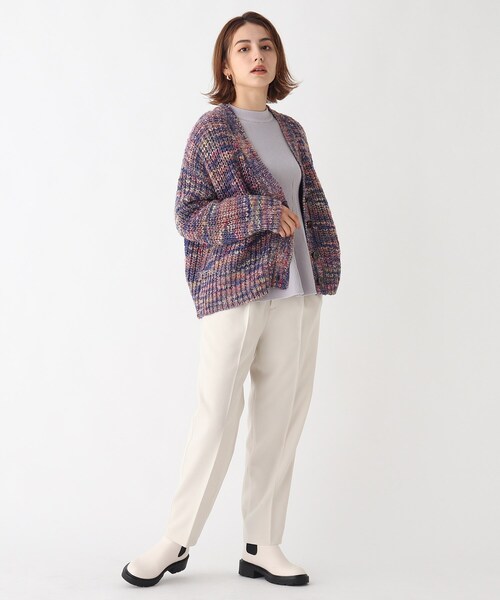 AG by aquagirl（エージーバイアクアガール）の「◆PAVONEメランジ片畦Vカーディガン【WEB限定サイズ】（カーディガン/ボレロ・レディース・ピンク系その他/ブルー系3/パープル系5・38/40）」の13枚目の写真