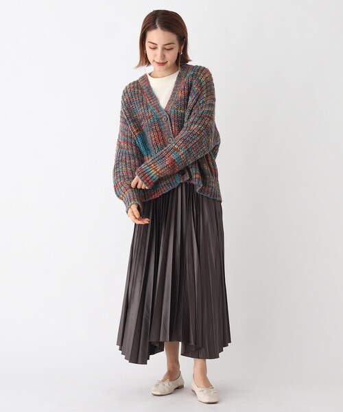 AG by aquagirl（エージーバイアクアガール）の「◆PAVONEメランジ片畦Vカーディガン【WEB限定サイズ】（カーディガン/ボレロ・レディース・ピンク系その他/ブルー系3/パープル系5・38/40）」の14枚目の写真