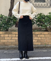 Jewelobe | 綿ツイルセンタースリットタイトスカート(スカート)