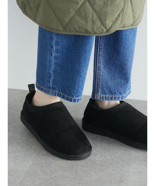 Green Parks(グリーンパークス)の「ショートムートン(ブーツ・レディース・ベージュ/ブラック・S/M/L)」の5枚目の写真