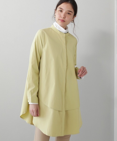 Bou Jeloud（ブージュルード）の「レイヤードシャツチュニック（シャツ/ブラウス・レディース・ブラック/オフホワイト/ライトカーキ・38）」の15枚目の写真