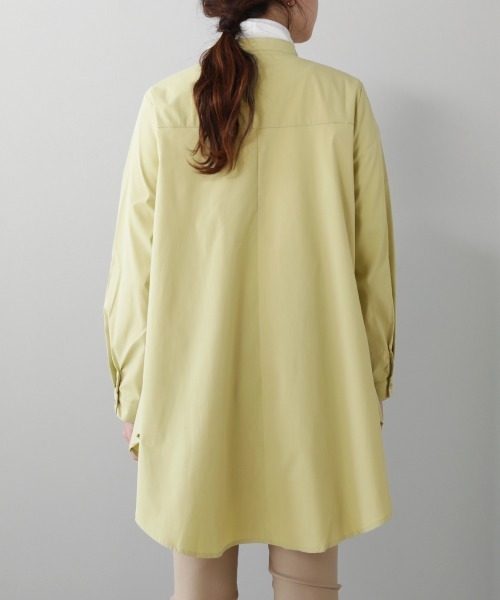 Bou Jeloud（ブージュルード）の「レイヤードシャツチュニック（シャツ/ブラウス・レディース・ブラック/オフホワイト/ライトカーキ・38）」の5枚目の写真