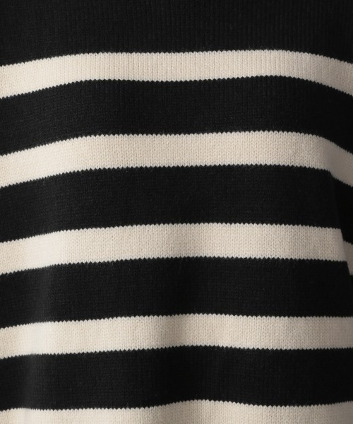 LOWRYS FARM（ローリーズファーム）の「ボーダーチュニックニットＬＳ　257066（ニット/セーター・レディース・オフホワイト/ブラック/オレンジ・FREE）」の16枚目の写真