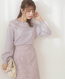 PROPORTION BODY DRESSING | レーシーデザインニット / 1212170102(ニット/セーター)