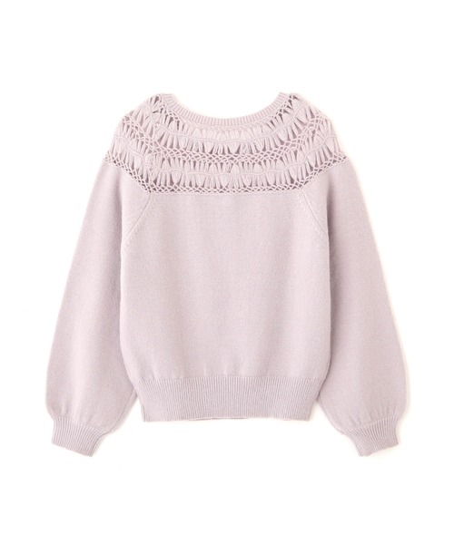 PROPORTION BODY DRESSING(プロポーションボディドレッシング)の「レーシーデザインニット / 1212170102(ニット/セーター・レディース・パープル/ホワイト系その他/ライトグリーン・FREE)」の13枚目の写真