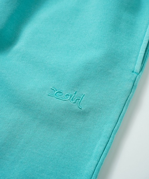 X-girl（エックスガール）の「PIGMENT DYED SWEAT PANTS（スウェットパンツ・レディース・ブラック/グリーン・S/M）」の6枚目の写真