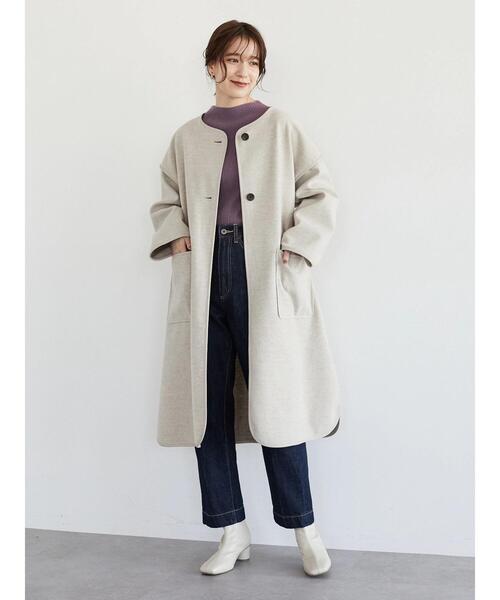 Green Parks(グリーンパークス)の「ランダムリブニットプルオーバー*(ニット/セーター・レディース・ブラック/パープル/ブルー/アイボリー・FREE)」の19枚目の写真