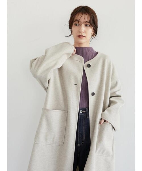 Green Parks(グリーンパークス)の「ランダムリブニットプルオーバー*(ニット/セーター・レディース・ブラック/パープル/ブルー/アイボリー・FREE)」の18枚目の写真