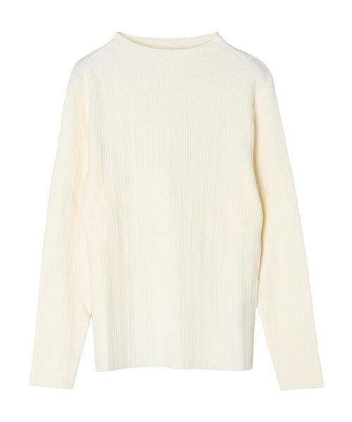 Green Parks(グリーンパークス)の「ランダムリブニットプルオーバー*(ニット/セーター・レディース・ブラック/パープル/ブルー/アイボリー・FREE)」の8枚目の写真