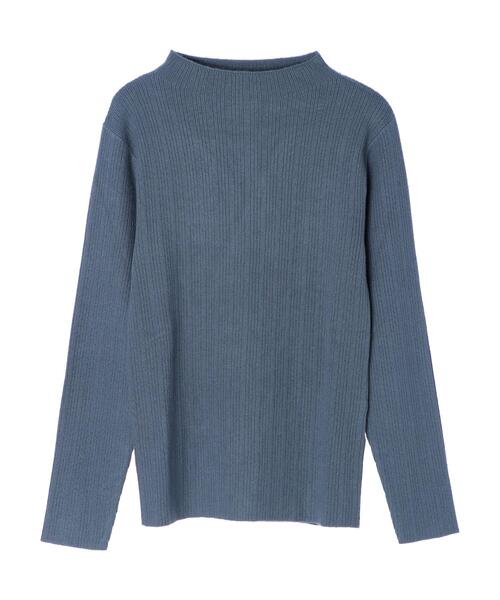 Green Parks(グリーンパークス)の「ランダムリブニットプルオーバー*(ニット/セーター・レディース・ブラック/パープル/ブルー/アイボリー・FREE)」の6枚目の写真