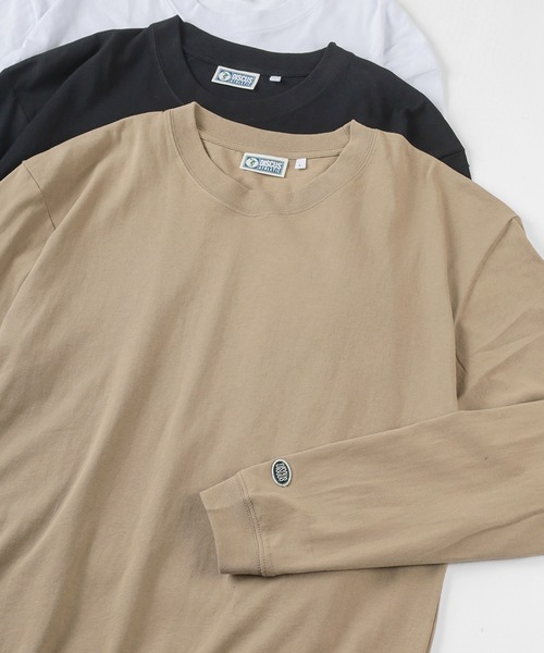 DISCUS（ディスカス）の「【DISCUS/ディスカス】USAコットン ビッグシルエット 長袖Tシャツ/ カットソー（Tシャツ/カットソー・メンズ・ホワイト/ブラック/ベージュ/グレー/ブルーグリーン・M/L/XL）」の5枚目の写真
