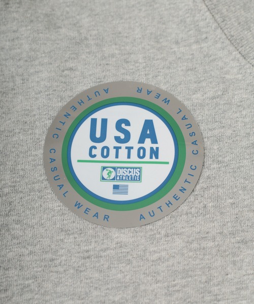 DISCUS（ディスカス）の「【DISCUS/ディスカス】USAコットン ビッグシルエット 長袖Tシャツ/ カットソー（Tシャツ/カットソー・メンズ・ホワイト/ブラック/ベージュ/グレー/ブルーグリーン・M/L/XL）」の8枚目の写真