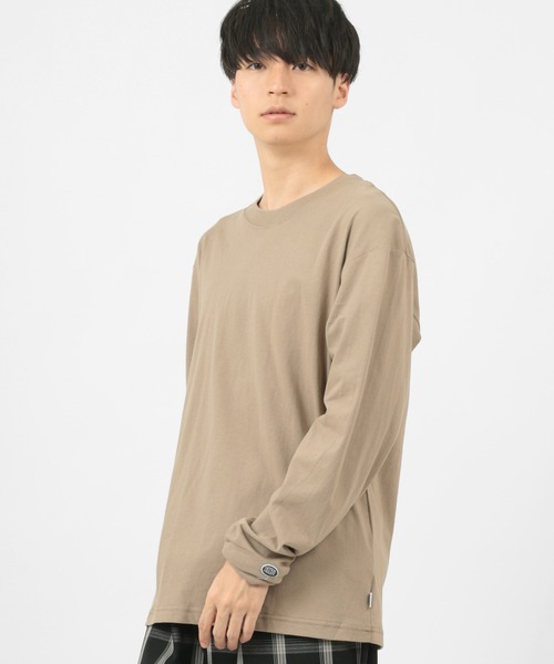 DISCUS（ディスカス）の「【DISCUS/ディスカス】USAコットン ビッグシルエット 長袖Tシャツ/ カットソー（Tシャツ/カットソー・メンズ・ホワイト/ブラック/ベージュ/グレー/ブルーグリーン・M/L/XL）」の12枚目の写真