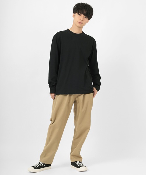 DISCUS（ディスカス）の「【DISCUS/ディスカス】USAコットン ビッグシルエット 長袖Tシャツ/ カットソー（Tシャツ/カットソー・メンズ・ホワイト/ブラック/ベージュ/グレー/ブルーグリーン・M/L/XL）」の20枚目の写真