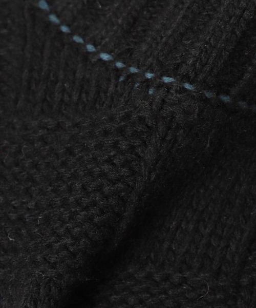 SLOBE citron.（スローブシトロン）の「SLOBE citron. ブロックチェック編みベスト◆（ベスト・レディース・ブラック/アイボリー・FREE）」の19枚目の写真