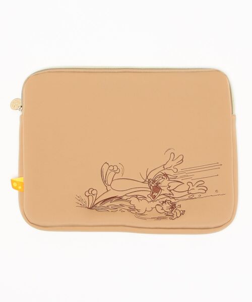 Tom&Jerry(トムアンドジェリー)の「TOM&JERRY×Flapper刺繍PCケース(PC・タブレットケース・レディース・ブラック/ベージュ・FREE)」の7枚目の写真