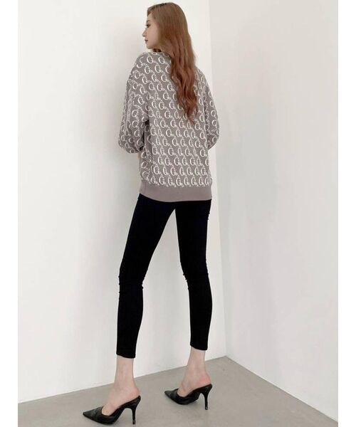 GYDA（ジェイダ）の「GYDA PATTERN ニットトップス（ニット/セーター・レディース・ブラック/ミント/ベージュ・FREE）」の12枚目の写真