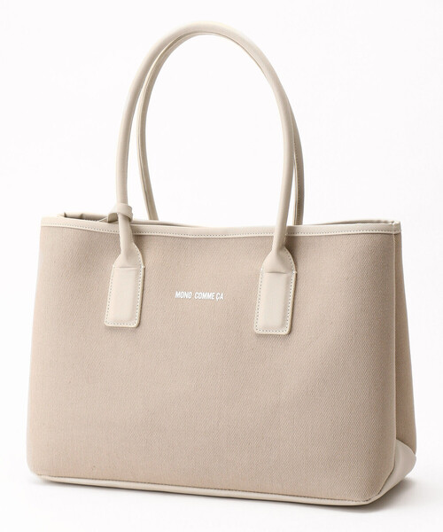 MONO　COMME CA（モノコムサ）の「ポーチ付き　キャンバストートバッグ（トートバッグ・レディース・ライトグレー/ブラック/キナリ・FREE）」の20枚目の写真