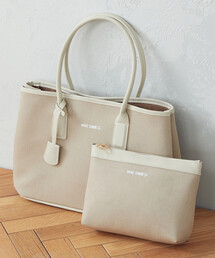 ポーチ付き　キャンバストートバッグ