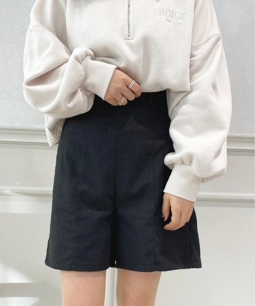 apres jour（アプレジュール）の「ショートパンツ【ZOZOTOWN限定アイテム】（その他パンツ・レディース・ブラック/ダークブラウン・X-LARGE/フリー）」の4枚目の写真