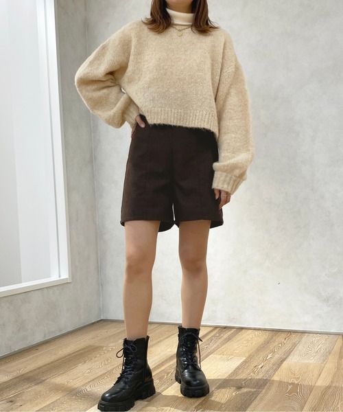 apres jour（アプレジュール）の「ショートパンツ【ZOZOTOWN限定アイテム】（その他パンツ・レディース・ブラック/ダークブラウン・X-LARGE/フリー）」の18枚目の写真
