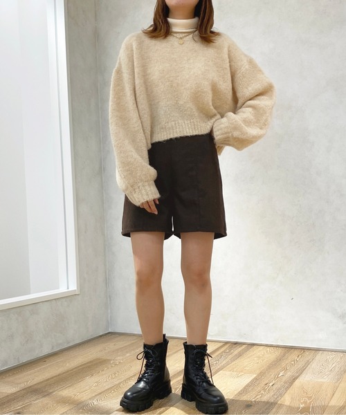 apres jour（アプレジュール）の「ショートパンツ【ZOZOTOWN限定アイテム】（その他パンツ・レディース・ブラック/ダークブラウン・X-LARGE/フリー）」の19枚目の写真