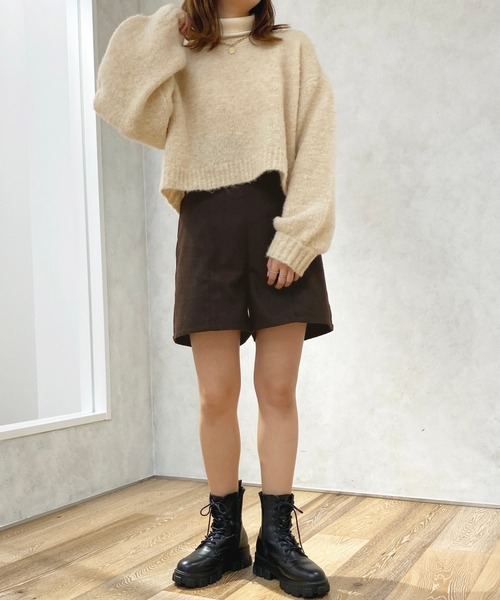 apres jour（アプレジュール）の「ショートパンツ【ZOZOTOWN限定アイテム】（その他パンツ・レディース・ブラック/ダークブラウン・X-LARGE/フリー）」の20枚目の写真