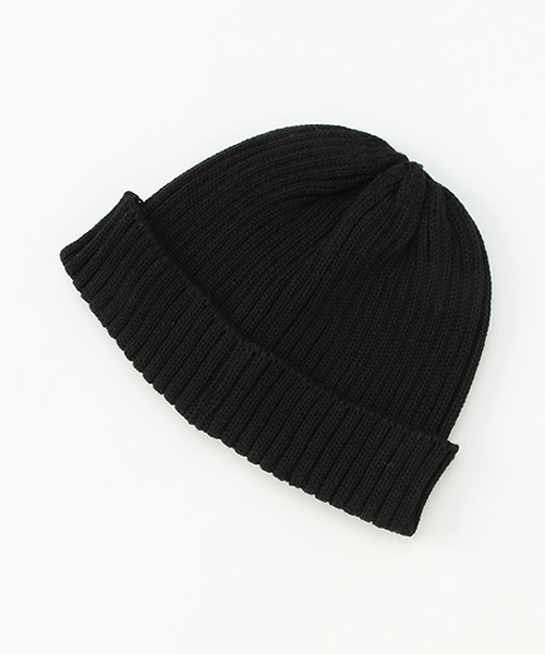 petit main(プティマイン)の「コットンビーニー(ニットキャップ/ビーニー・キッズ・ブラック/ライトグリーン/ライトピンク・52cm/54cm)」の6枚目の写真